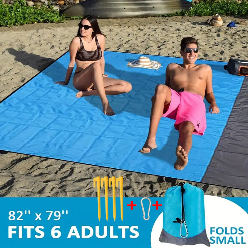 Sand Free Beach Blanket Outdoor Waterproof Picnic Blanket Sand Proof Mat 79 X 83 in