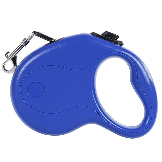 16ft Retractable Dog Leash with Anti-Slip Handle & Hand Brake Heavy Duty Durable Pet Leash Blue