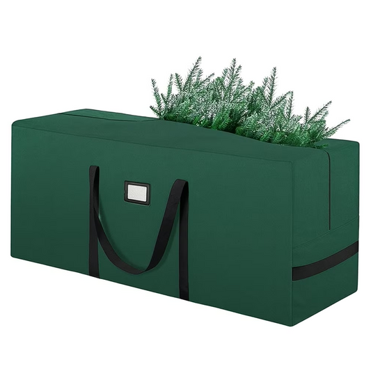 7.5Ft Christmas Tree Storage Bag, Used For Holding Artificial Christmas Trees, Green (50"x16"x20")