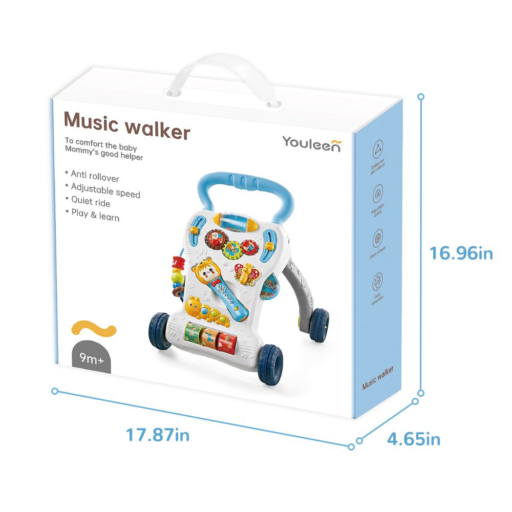 Baby Push Walker Sit to Stand Toddler Learning Walking Toys Baby toys for 6 12 24 Months