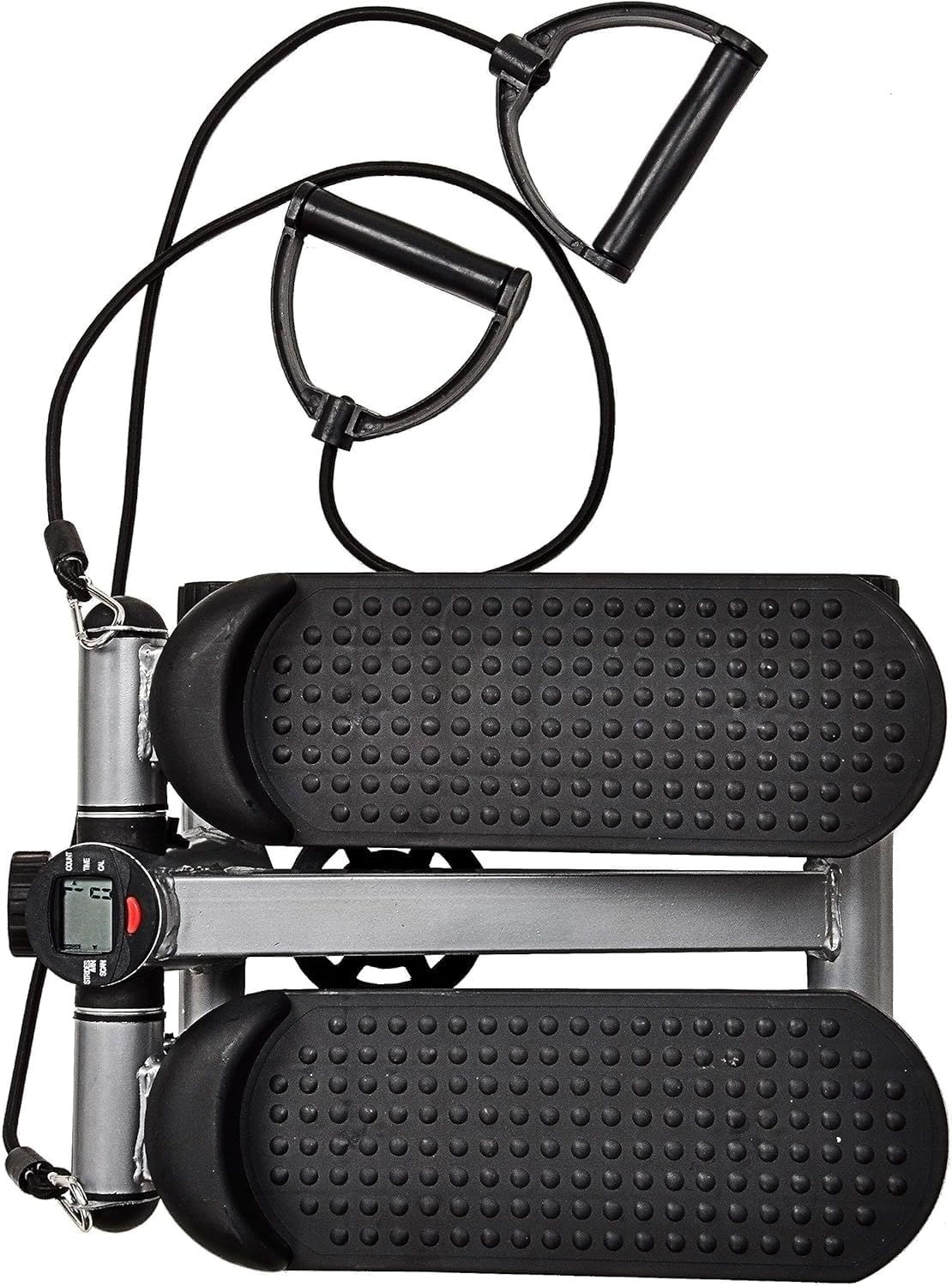 Full Body Workout Mini Stepper Machine with Bands Supports 300 lbs