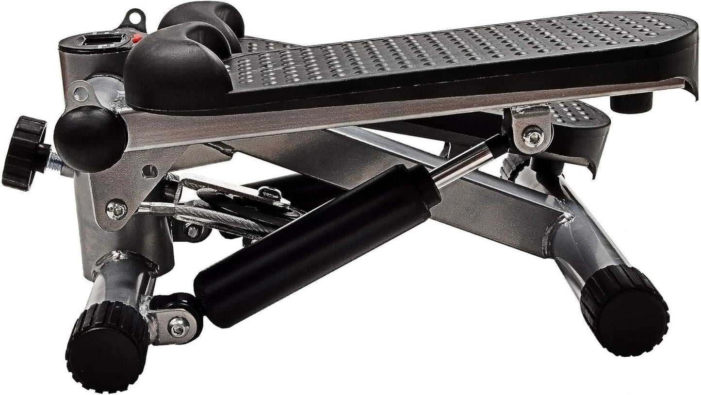 Full Body Workout Mini Stepper Machine with Bands Supports 300 lbs