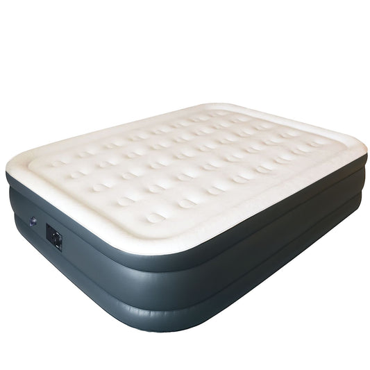 Air Mattress Bed 80" x 60" x 20" Queen Built in Pump Inflatable Mattress Blow Up Bed Travel Air Bed Portable Mattress
