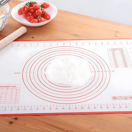 24" x 16" Silicone Pastry Mat Rolling Baking Mat Dough Kneading Mat with Measurements Non Slip