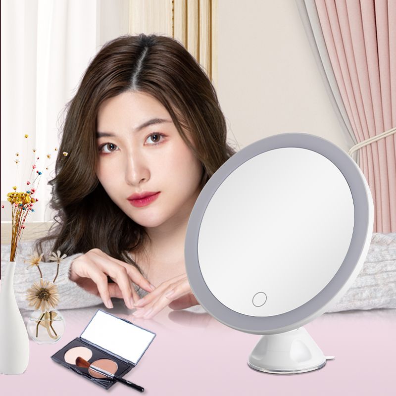 10x Magnifying Mirror Lighted 360 Rotation with Suction Cup
