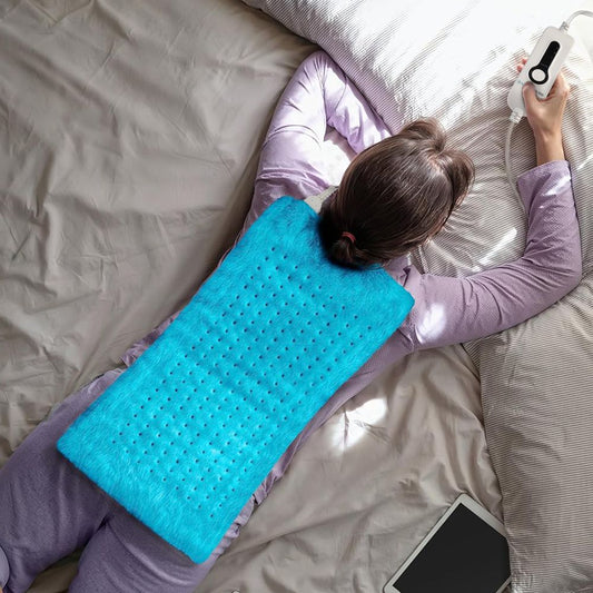 12" x 24" Heating Pad with Cover Plug-in for Back Neck and Shoulder Pain Relief Machine Washable