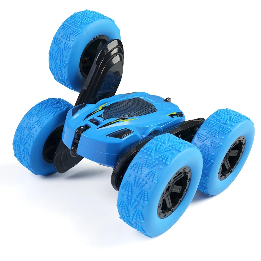 Remote Control Car 4WD RC Cars 2.4GHz Electric Race Stunt Toy Car Rechargeable Birthday Gift Blue