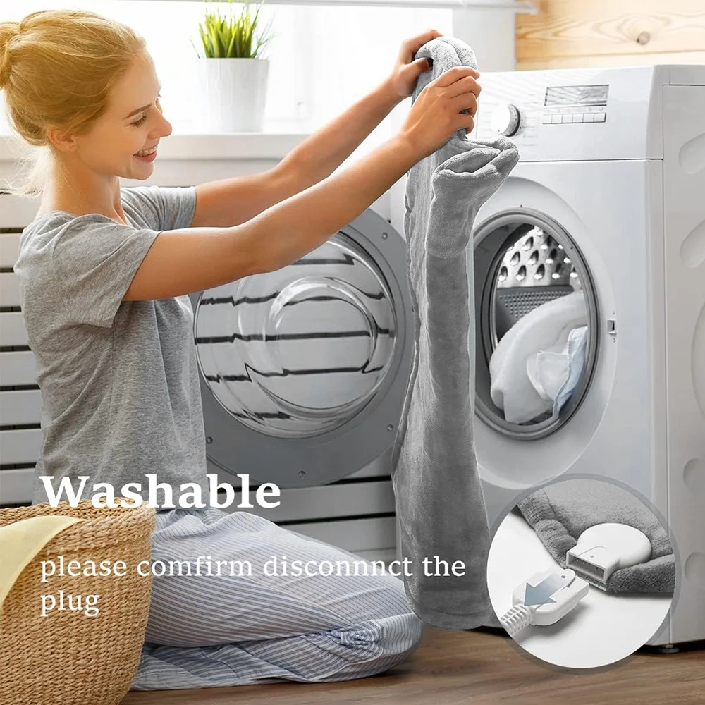 24" x33 "Heating Pad for Back Neck and Shoulders Heating Vest , 6 Heating Modes for Relaxing Gery