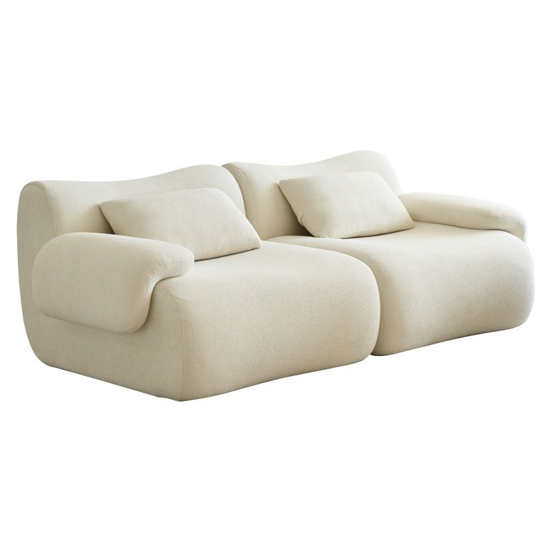 Modular Sectional Sofa 79" Sectional Couches 2 Seater Chenille Couch Beige