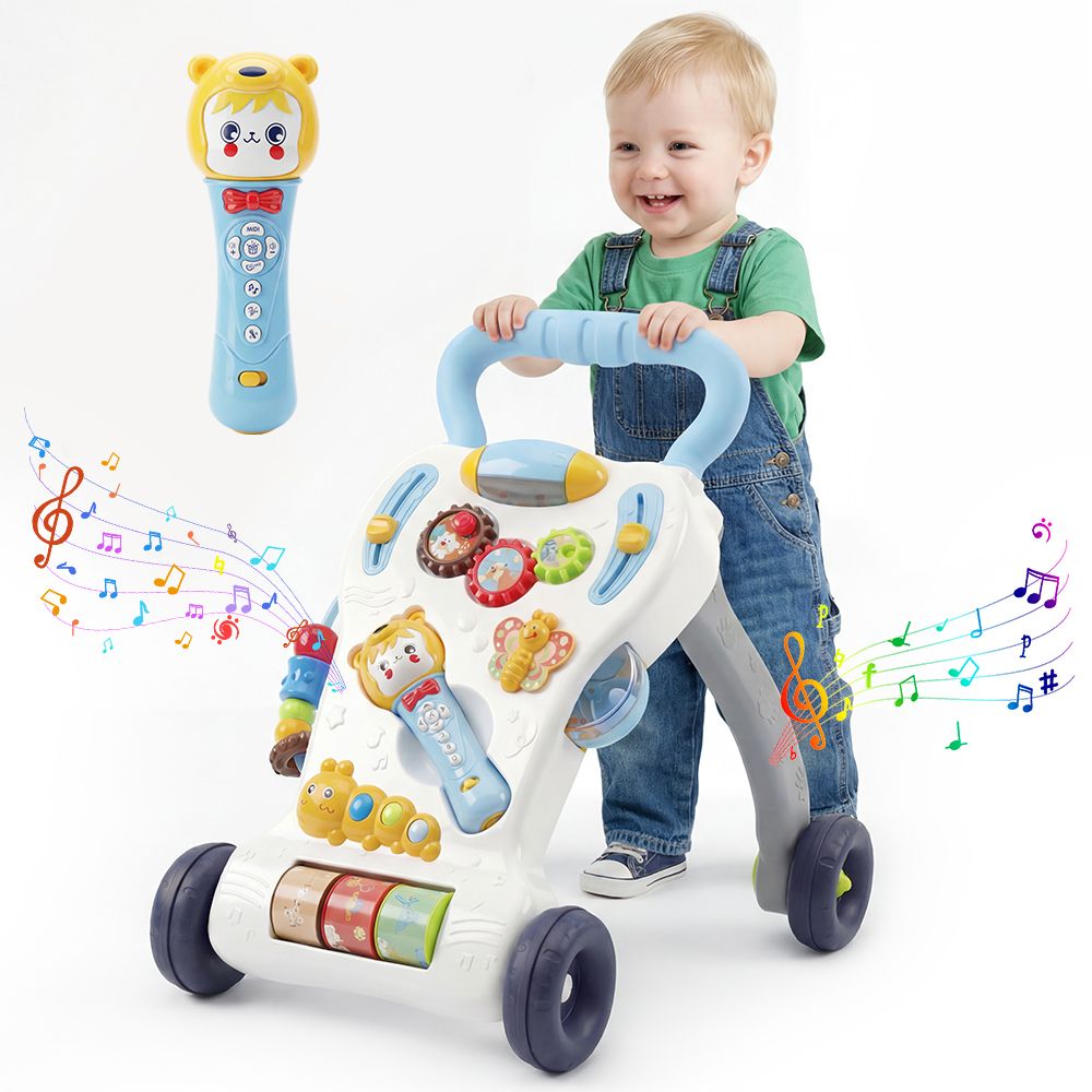 Baby Push Walker Sit to Stand Toddler Learning Walking Toys Baby toys for 6 12 24 Months