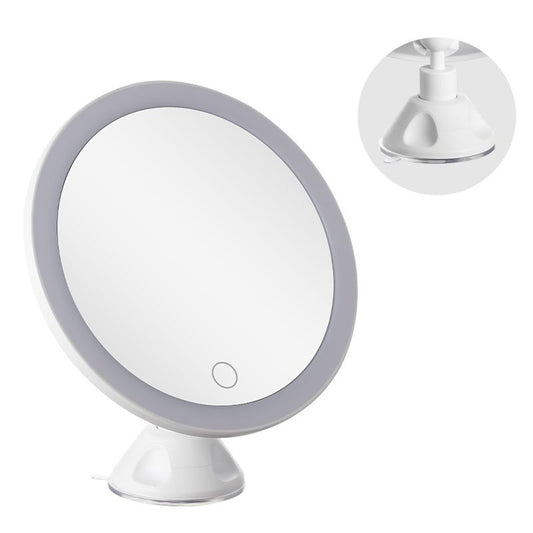 10x Magnifying Mirror Lighted 360 Rotation with Suction Cup