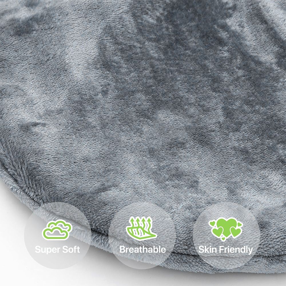 25''X 18''Grey Electric Heat Pad for Neck and Shoulders, Heating Pad with 4 Heat Settings and Auto Shut Off, Machine Washable, Gifts for Family