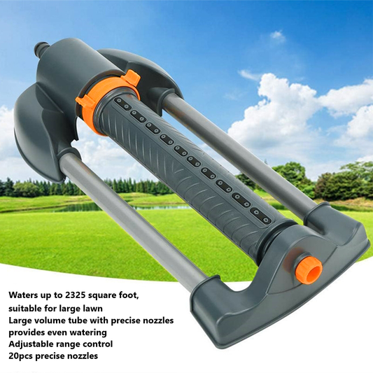Oscillating Sprinkler with Adjustable Spray, 3600-Square Foot Coverage