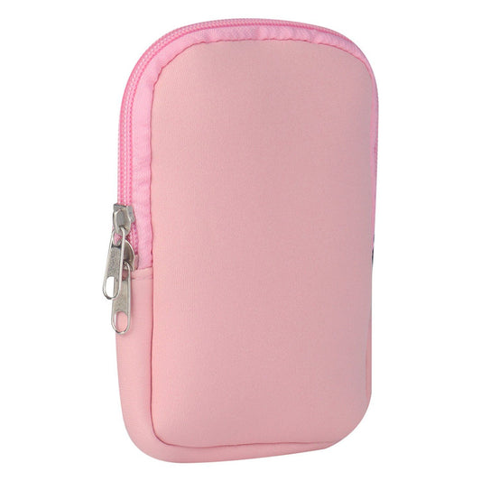 Water Bottle Pouch Gym Accessories with Adjustable Shoulder Strap Pink