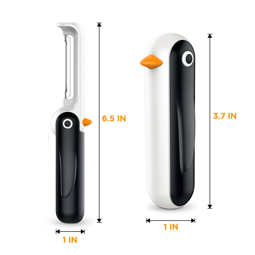 2 Pack Swivel Peeler Vegetable Peeler Penguin Kitchen Peeler for Veggie Fruit Peeler Potato Grater Carrot Apple
