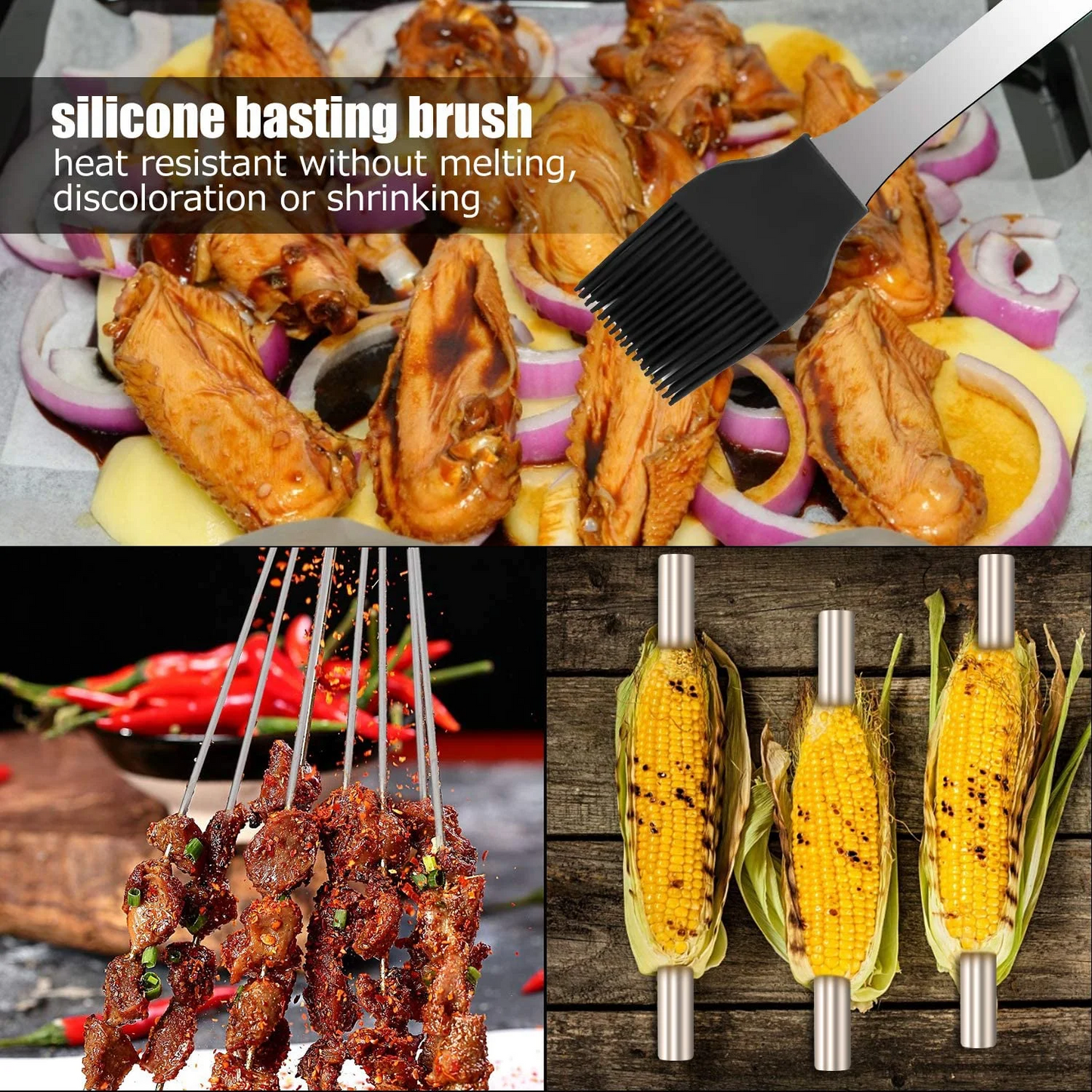 21 Pieces Stainless Steel BBQ Accessories Grill Tools Set for Outdoor Camping Grilling Best Professional Grill Gift on Birthday Wedding