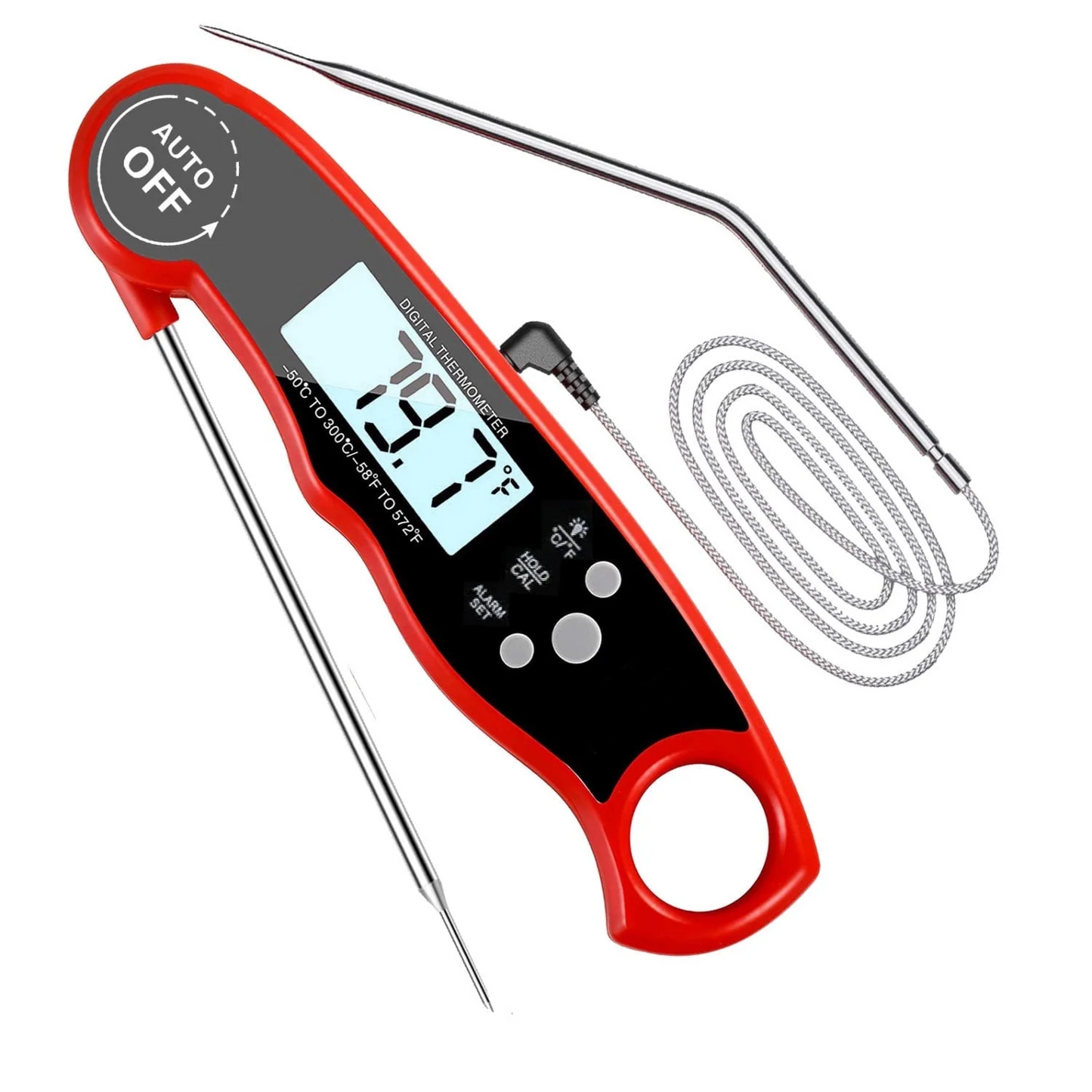 Digital Meat Thermometer for Cooking Dual Probe LCD Screen