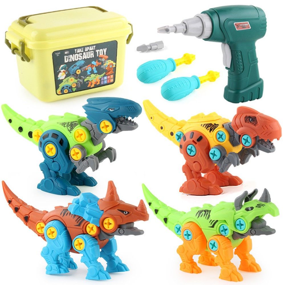 Dinosaur Toys Take Apart Stem Drill Building Construction