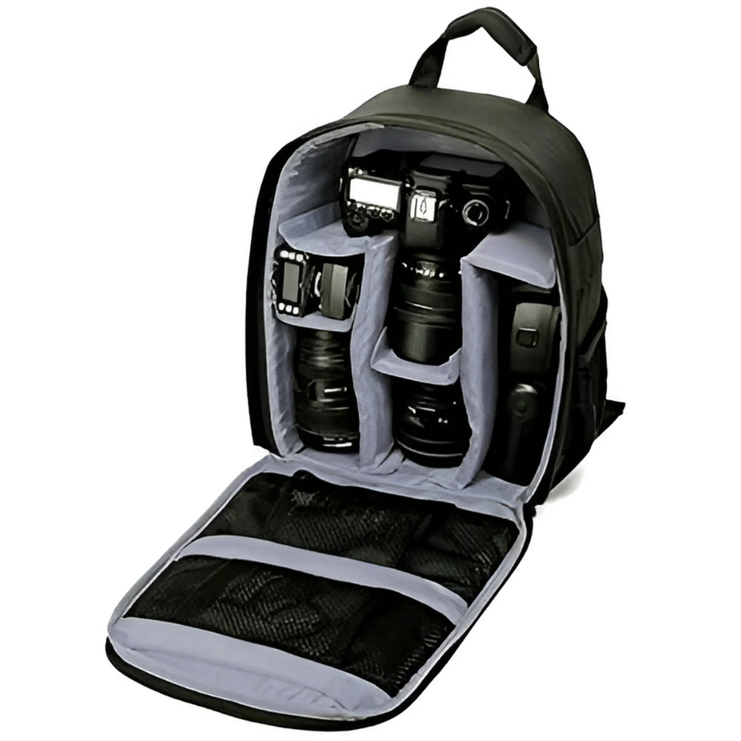 Camera Bag Backpack Waterproof Nylon for DSLR Cameras Lens and Accessories