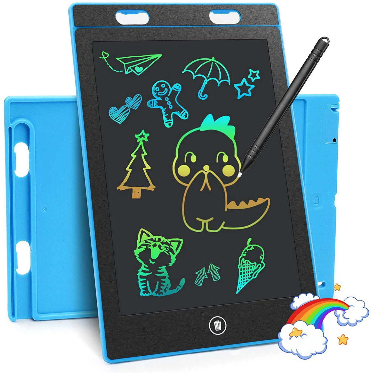 2 Pack LCD Writing Tablet 10in Colorful Toddler Drawing Pad Doodle Board Erasable Electronic Drawing Pad