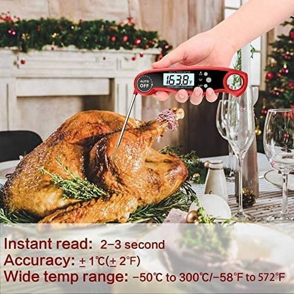 Digital Meat Thermometer for Cooking Dual Probe LCD Screen