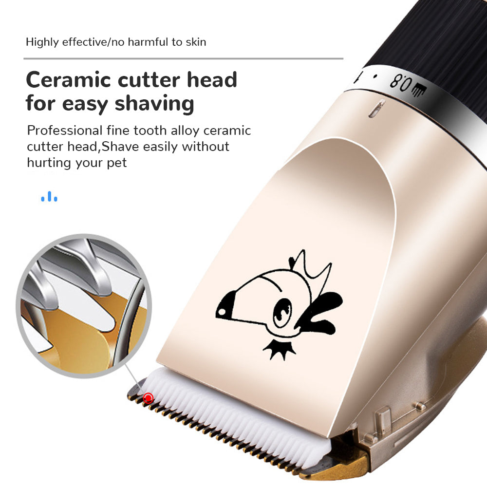 Low Noise Pet Grooming Kit Rechargeable Pet Hair Clipper